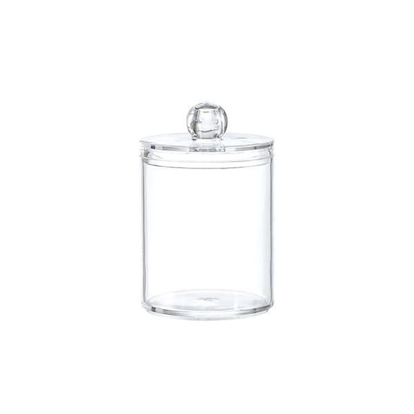 4-pack bomullsrondellförvaringslåda, bomullsrondelldispenser, plastbomull