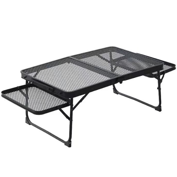 Udendørs sammenklappeligt bord camping lift stand camping bærbar picnic 60*40 med sidebord (send opbevaringspose)