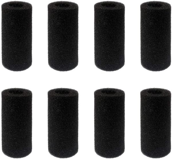 8 stk. Sorte Akvarieforfilter Svampe, Akvariefilter