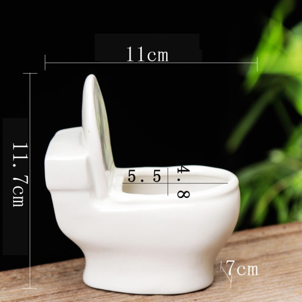 1pcs Horticultural White Ceramic Meaty Flower Pot Creative