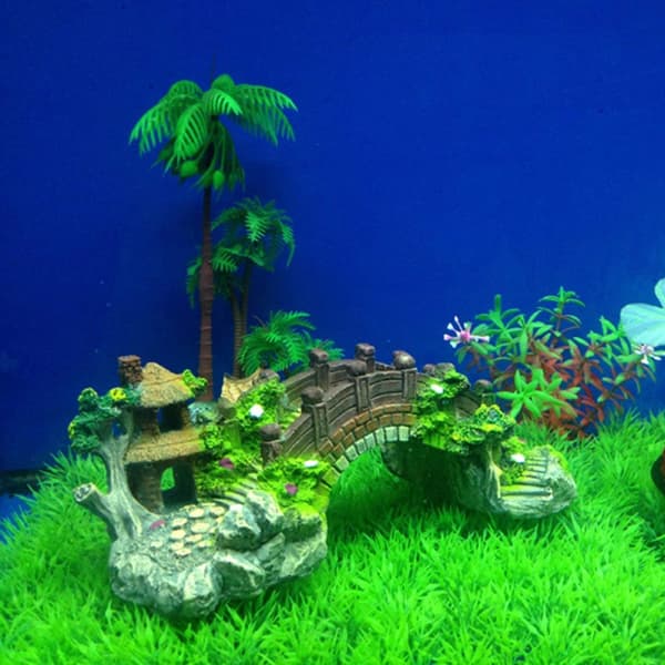 Akvarielandskabe Dekorativ Bro Akvarium Tilbehør