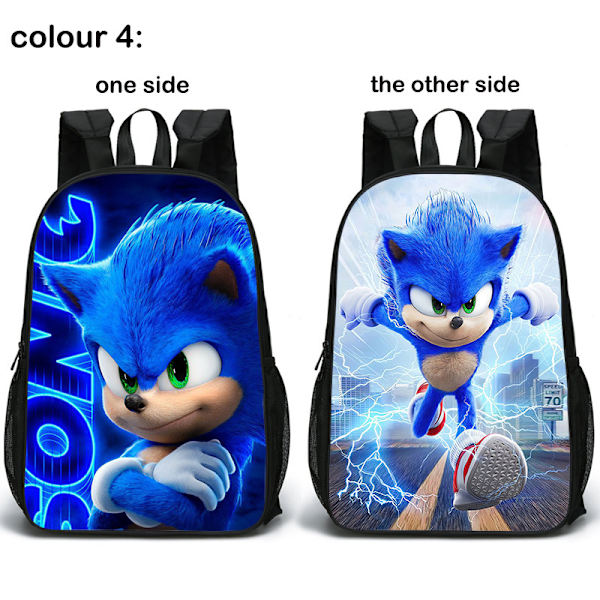 Ryggsäck med Sonic the Hedgehog-tryck för barn, pojkar och flickor