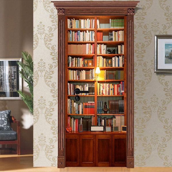 StyleE 77x200cm 3D Ovikelmu Wine Cellar -kuvamuuri Trompe