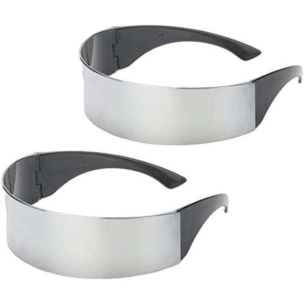 2 stk Futuristiske Briller Prom Briller Fremtidig Soldat Romvesen