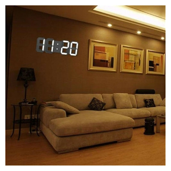LED-väggklocka Alarm LED Digital Väggklocka Reloj De Pared Klocka