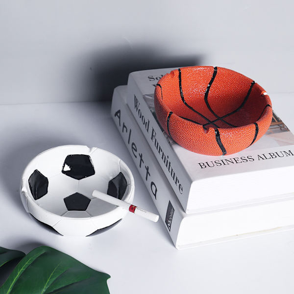 Kreativ askkopp i nordisk harts, pendelmodell, basketbollbord