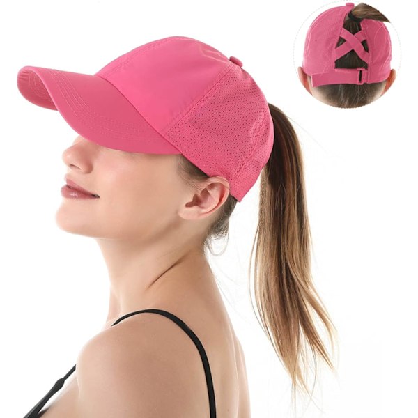 Women's Outdoor and Leisure Baseball Cap | High Messy Bun Ponytai