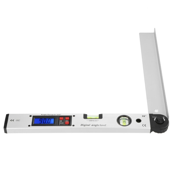 （41*21.5cm）400mm / 16inch 0~225° Digital Vinkelmåler Digital Vandret Vinkel Lineal LCD Baggrundsbelyst Niveau Vinkelmåler med Bærbar Taske til Industriel Arbejdsomstrukturering