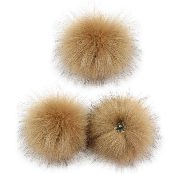 3 små tilbehør Fluffy plysj ball dekorasjon