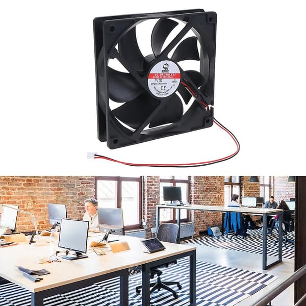 120mm Computer Case Fan Dc 12v Køleventilator Til Computer Case 2pin 2300rpm