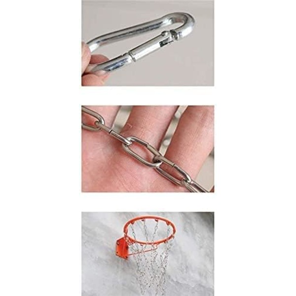 Basketballnet, robust rustfrit stål kædevæv