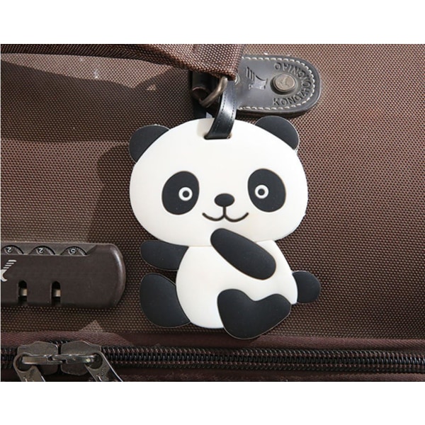 (Panda 4 stk.), Rejsebagagemærker, Panda Kuffert Rejse ID-Mærke