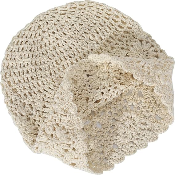 Forårs- og Efterårs Beanies til Kvinder - Håndlavet Hæklet Slouchy Beanie