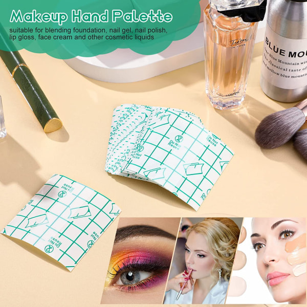 6cm 100 stk. makeup farvepalet PU film transparent