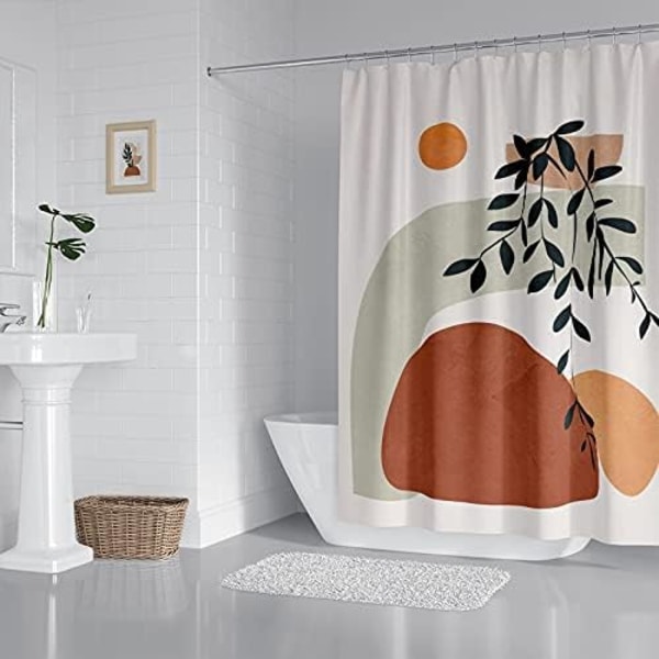 Moderni Abstrakti Kangas Suihkuverho - Elegantti Bohemian Tyyli