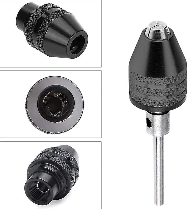 4 stk. Mini nøglefri borepatron Multifunktionel chuck Universal adapter