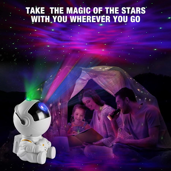 Stjärnprojektor Galaxy Light, Nattlampa för barn, Ljusprojektor