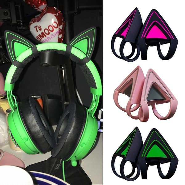 Kattørepynt til Razer Kraken V2-hodetelefoner