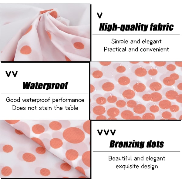 2 stk Plast Duks, Polka Dot Duks, Rektangulær