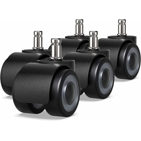 5-pack kontorsstolsrullar, 11 x 22 mm, dubbelhjuldesign,