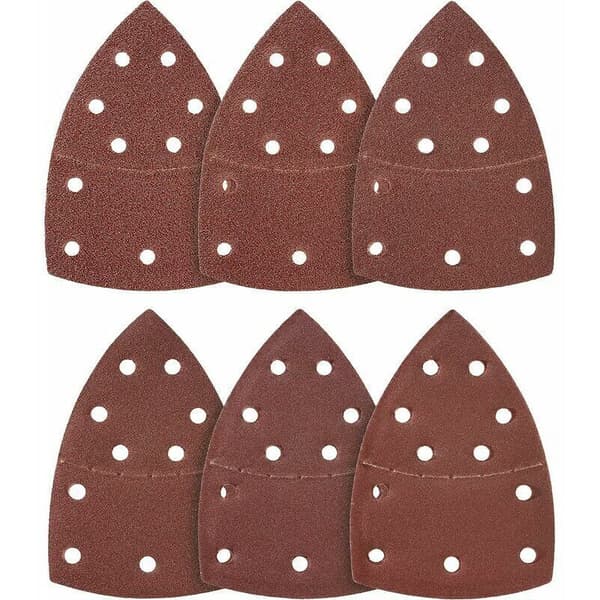 Set med 50 triangelslippapper 105 x 152 mm, korn 80