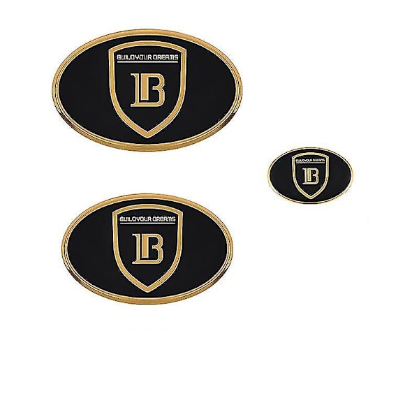Högkvalitativ hybridbilslogotyp, hög kvalitet, logotypmodifiering, för Byd S7 S6 F3 E2 F6 G5 Song L3 Tang F0 G3 G6 Guld bakre etikett