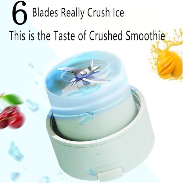 Bärbar Blender, 2024 Royadulex Bärbar USB Mini Blender Elektrisk Saftpressare, Laddningsbar Blender för Shakes, Mini Blender