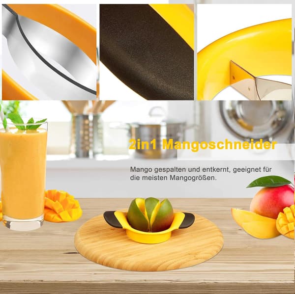 Mango-skjærer i rustfritt stål - Mango-kjernefjerner - Mango-splitter