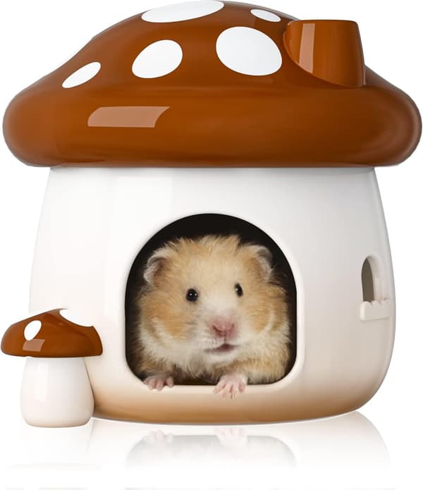 1 Stykke Hamster Skjulested Sopp Keramisk Hamsterhus og