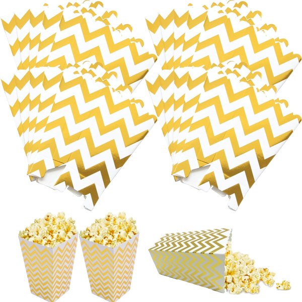 20 st Popcornlåda kreativ engångsbakningsförpackningspapper