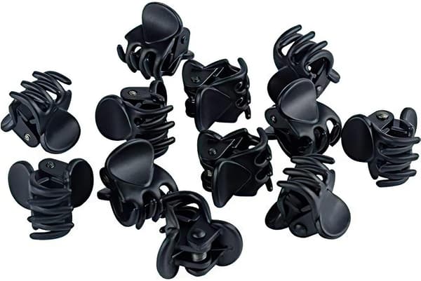 12 Mini Plastklips Hårklyper Hårklemmer for