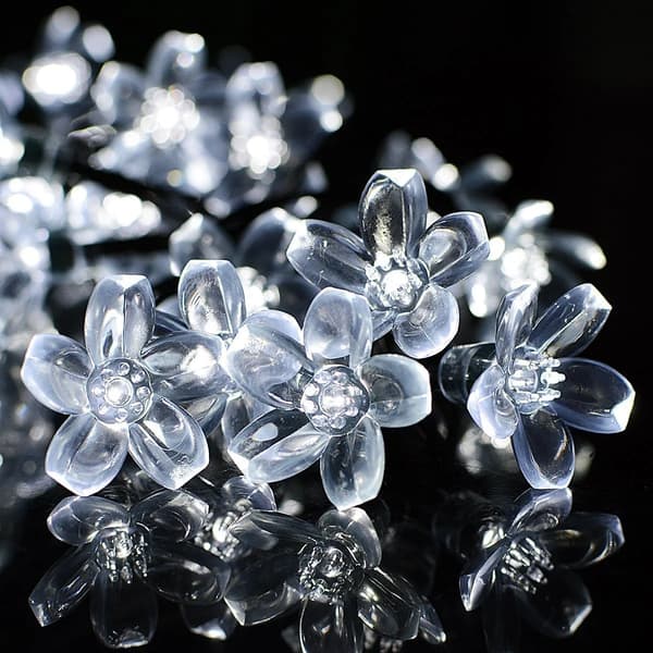 50LED Solcellelys Kirsebærblomst Feelysslyng 50LED 8