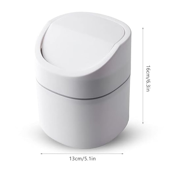 Small Desktop Trash Can, Mini Kitchen Desktop Trash Can, Office