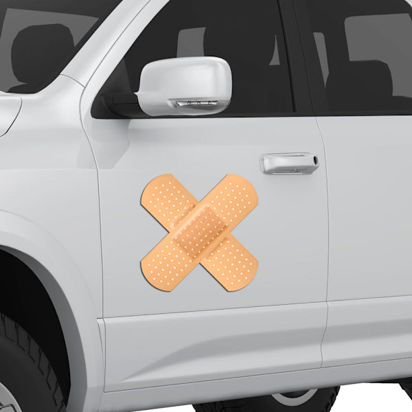 Luovat magneettiset laastarit (4 kpl), personoitu auto