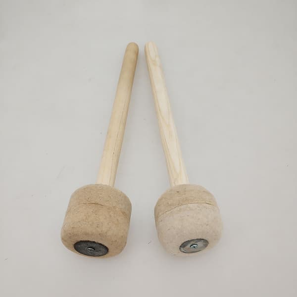 2 stk. Trommestikker Bas Percussion Sticks med Træhåndtag Skum