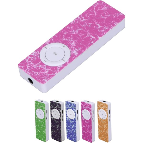 Rosa MP3-spelare, skolpresent för barn High fidelity bärbar MP3