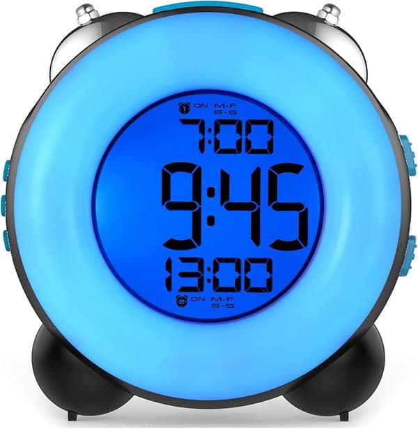 Digital Buzzer Sovevækkeur (Blå Sort Skal) med
