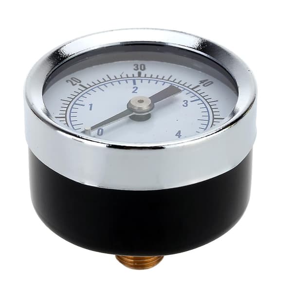 1/8\" BSPT Luftkompressor Hydraulisk Tryckmätare 0-60 PSI Bakre Montering 40mm Urtavla