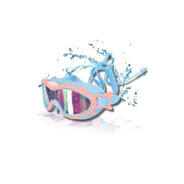 Blå simglasögon för barn (4-12 år), vattentät