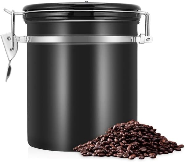 1,5 L Kaffeebøtte, Lufttæt Rustfrit Stål Kaffe Bønne