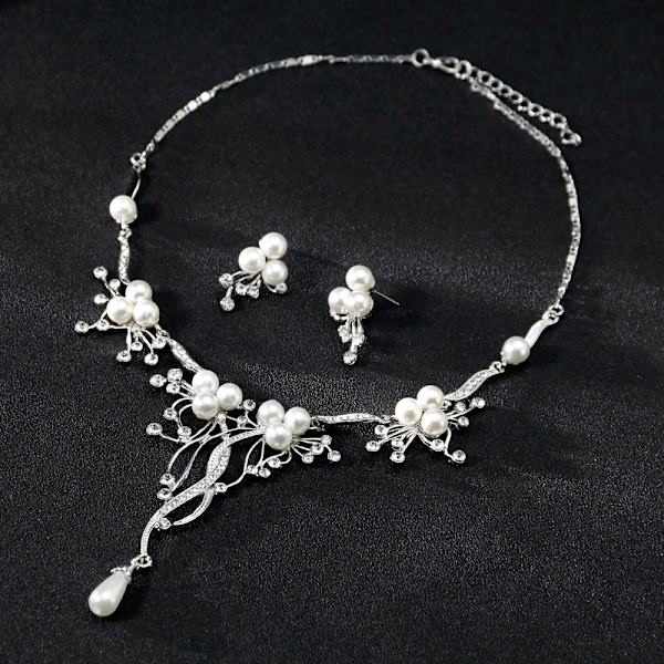 Bröllops-halsband med strass för bruden - Modeaccessoar