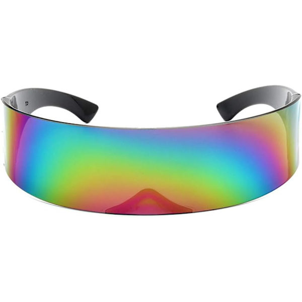 2 st Futuristiska Glasögon Balglasögon Framtida Soldat Rymd Alien