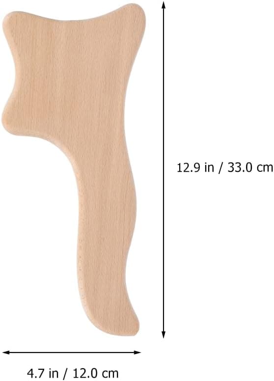 1 stk Bøk massasjebrett Bark skrapebrett Tre skrapebrett