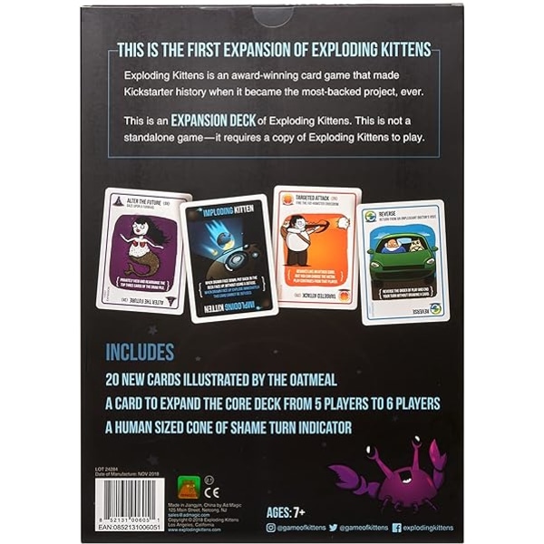 Imploding Kittens Utvidgningspaket av Exploding Kittens - Kort