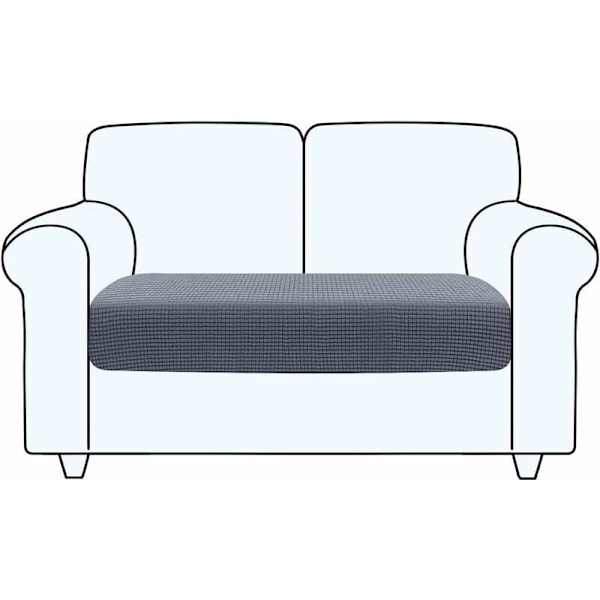 Vit, 2 Plaza Stretch Soffa Kuddfodral Soffa Överdrag Säte Överdrag Så