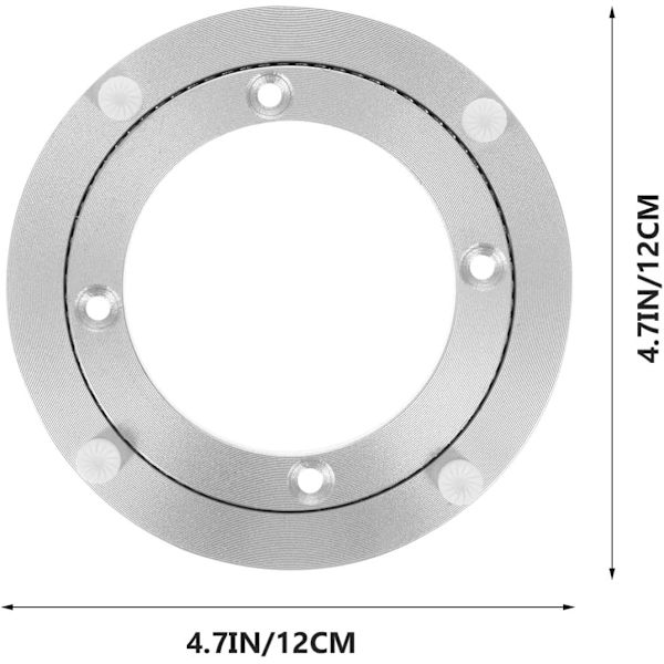 1 st (12 cm) Snurrande Lat Turntable Tungt Aluminium