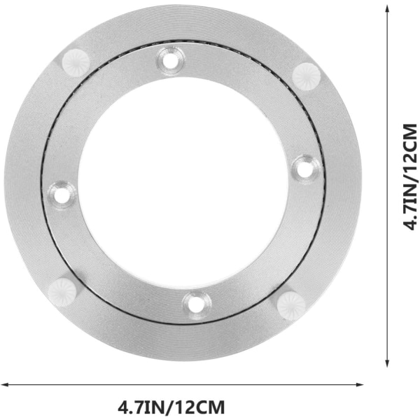 1 stk (12 cm) Drejelig Doven Drejeskive Heavy Duty Aluminium Legering