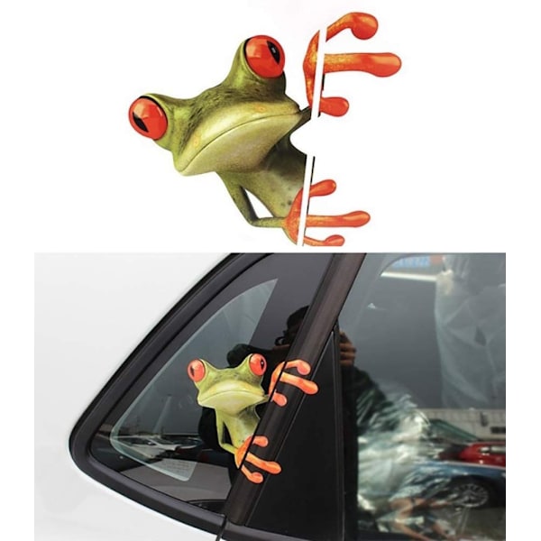 2 stk Søte Peep Frog Morsomme Bilsticker Truck Vindu Dekal Bil