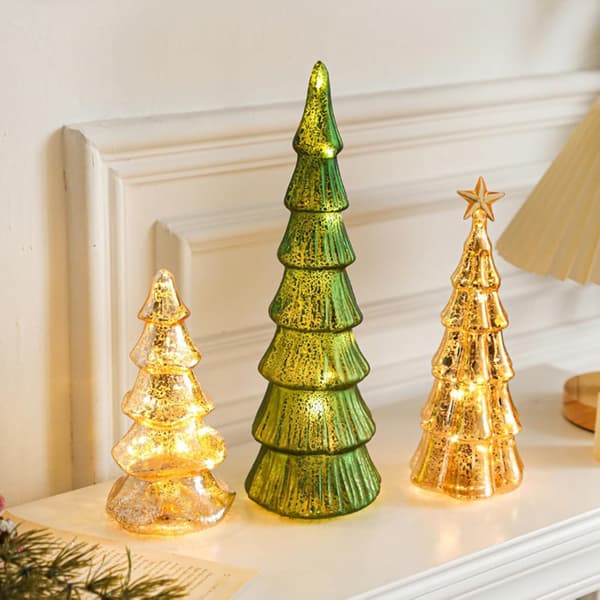 Juletræspynt i guld, medium, 7,8*5,2*4 tommer