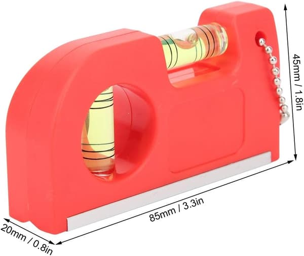 2 stycken (röda) Nivåmätare, Mini Magnetisk Vattenpass